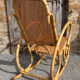 Bamboo, canborn, vintage rocking chair
