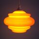 Orange opalin hanging lamp