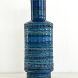 Aldo Londi XL Vase in Rimini Blue Decor for Bitossi, 1960s