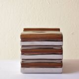 Vintage mercury glass flower pot