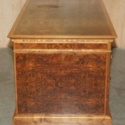 David Linley Burr walnut chest of drawers for light restoration.