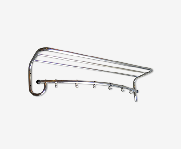 Chrome metal coat hanger