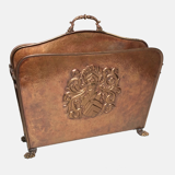 Magazine rack brass vintage