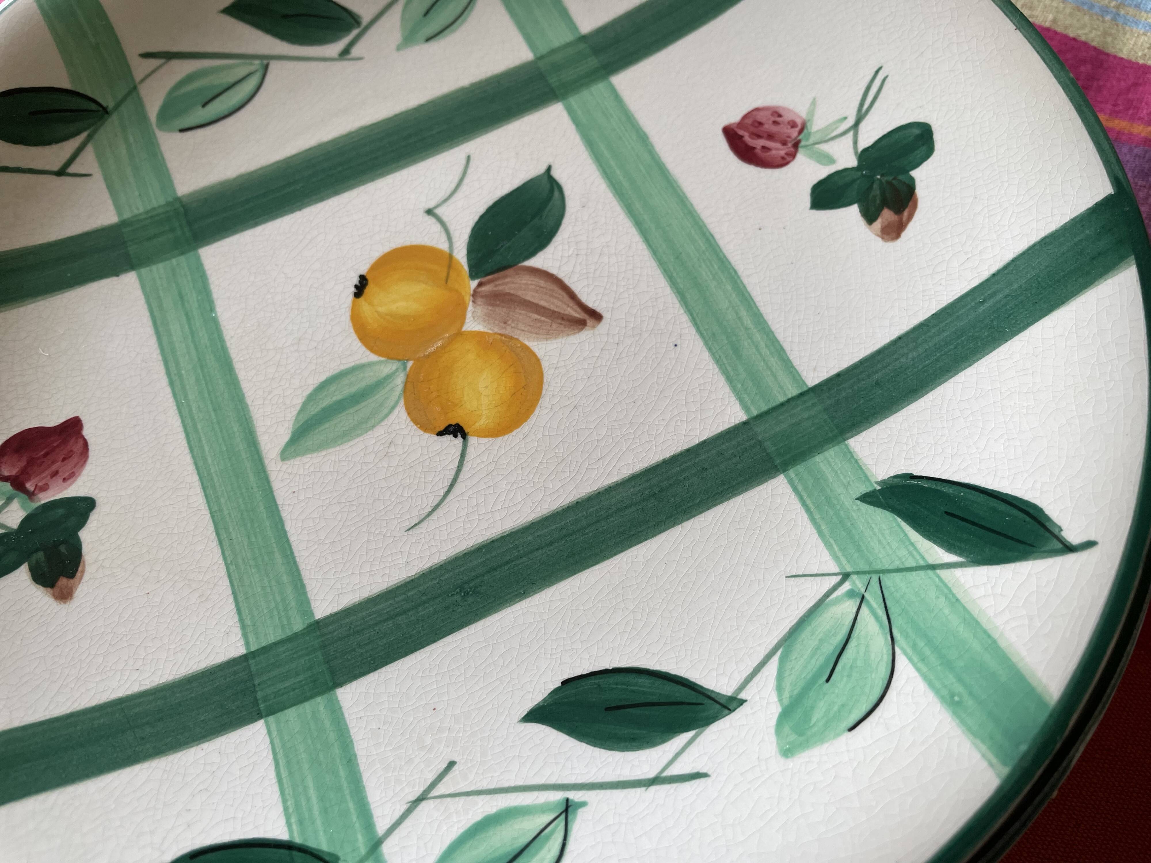 Longchamp dessert plates and oval dish