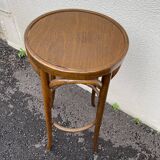 Curved wooden bar stools