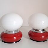 Pair of vintage bedside lamps