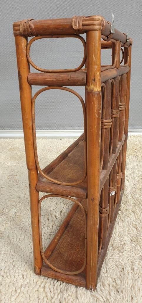 Rattan wall shelf 3 shelves