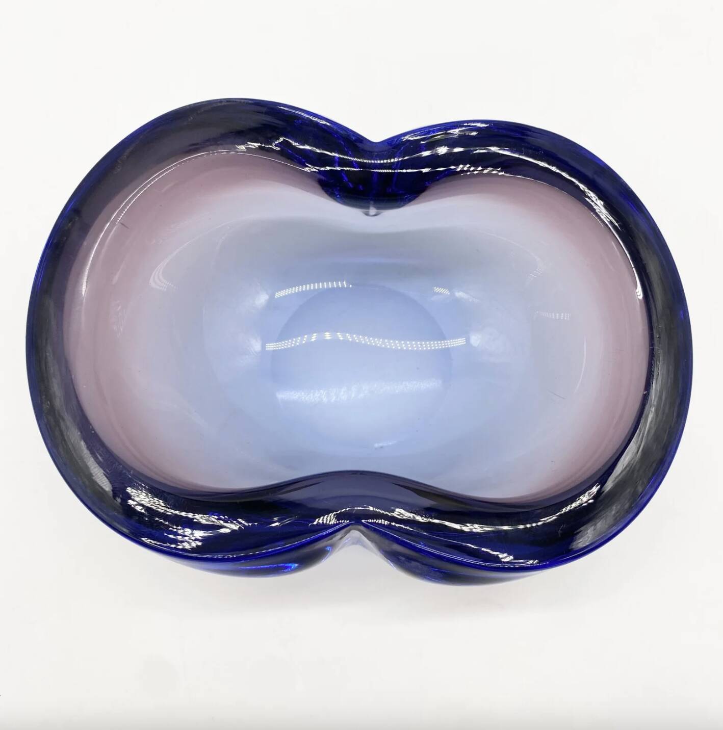 Cendrier « Blue Velvet » / Murano Sommerso – 1960–70s