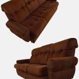 vintage living room sofa and 2 Lestra armchairs