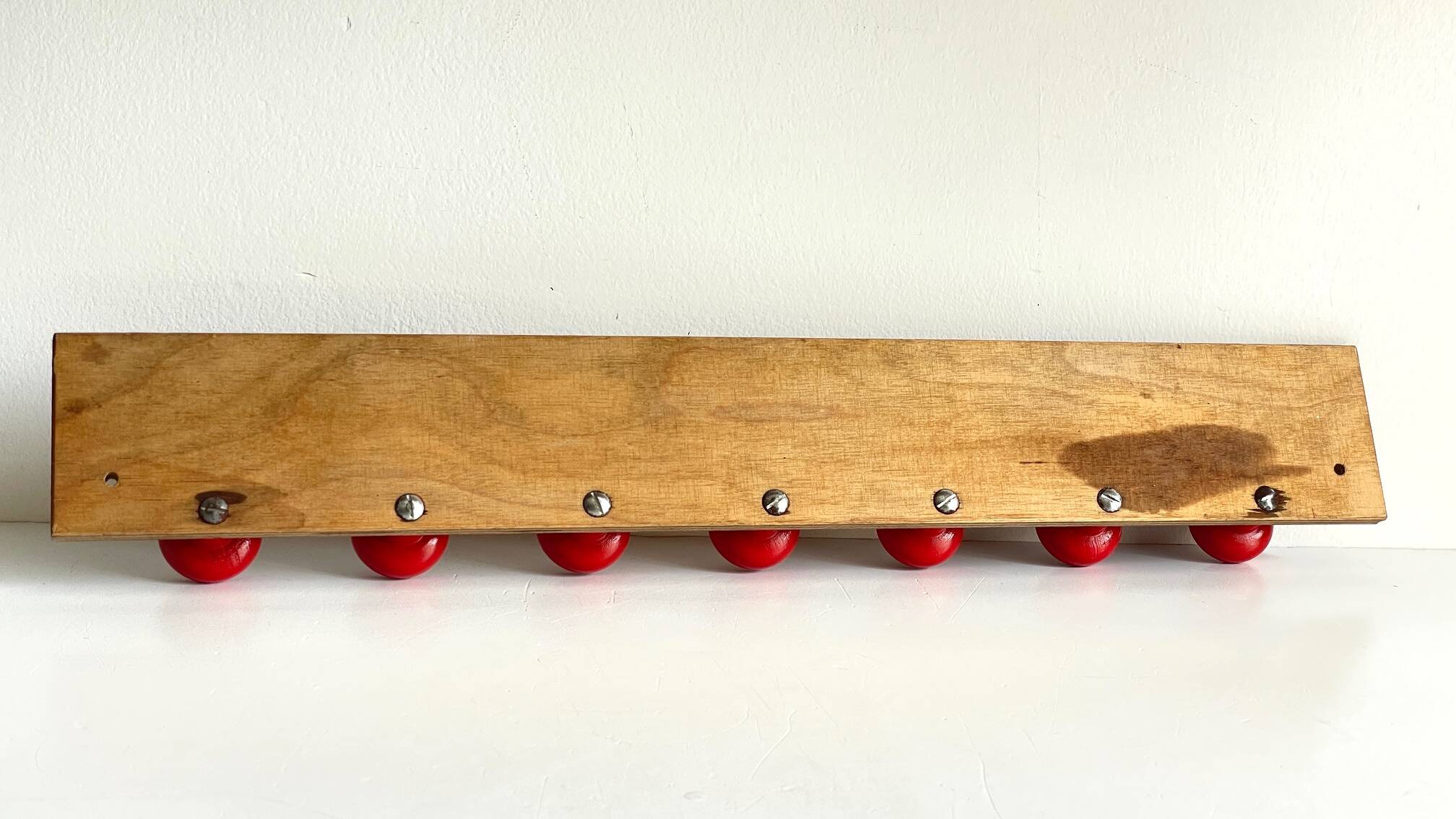 Children's Wooden Coat Rack from the 50s and 60s