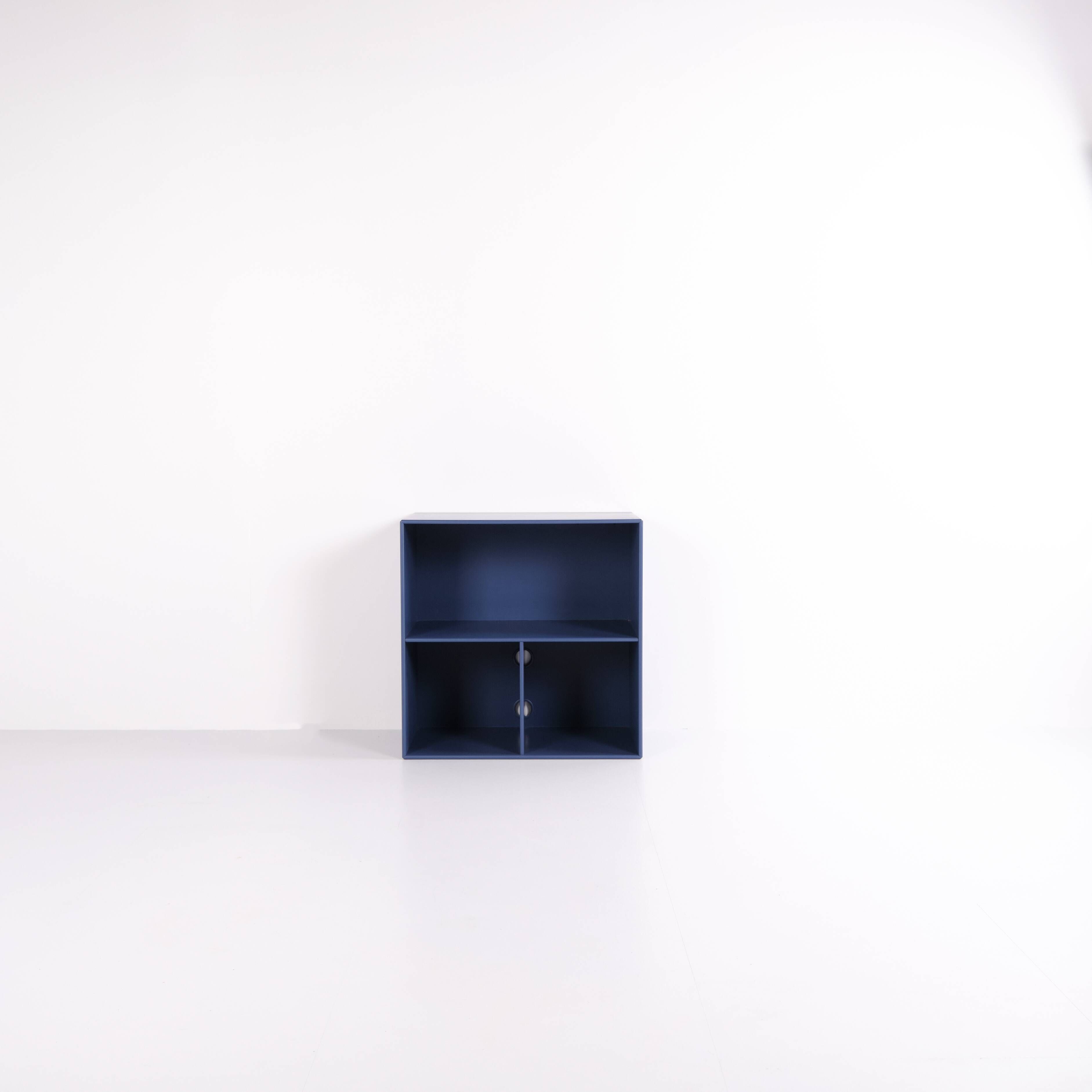 Montana bookcase – blue – 4 shelves
