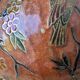 Boîte à couvercle en laiton émaillé cloisonné -oiseaux et fleurs, Mad