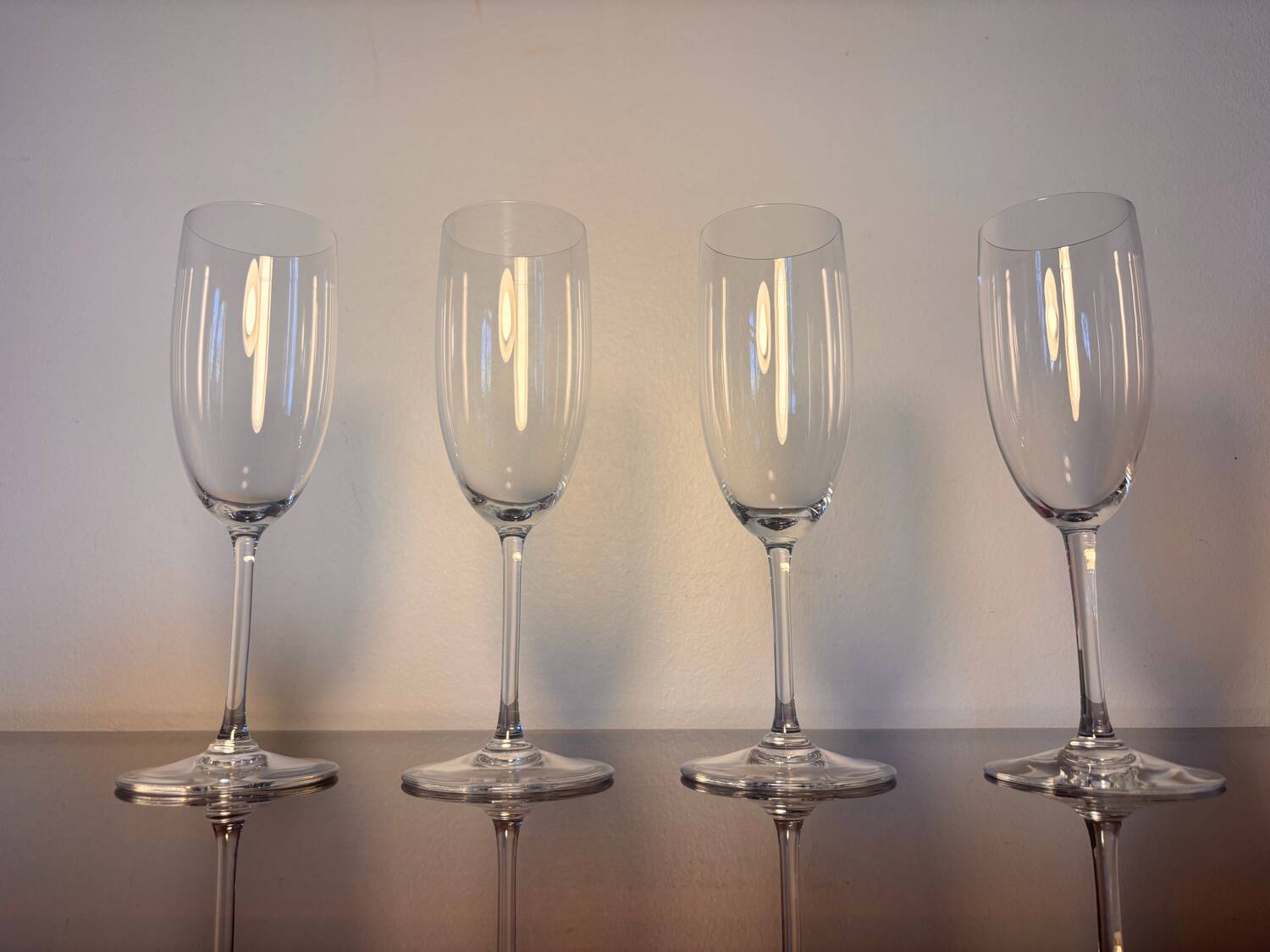 4 Baccarat Perfection champagne flutes