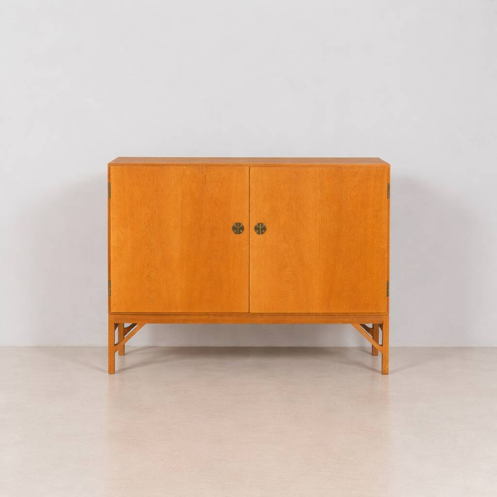 Oak China Cabinet by Børge Mogensen for FDB Model 232, Denmark, 1960s