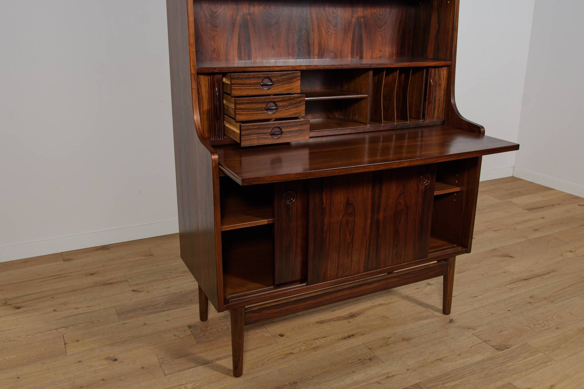 Mid-Century Rosewood Shelf by Johannes Sorth for Bornholm, Denmark, 1960s