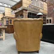 1950s leather armchair
