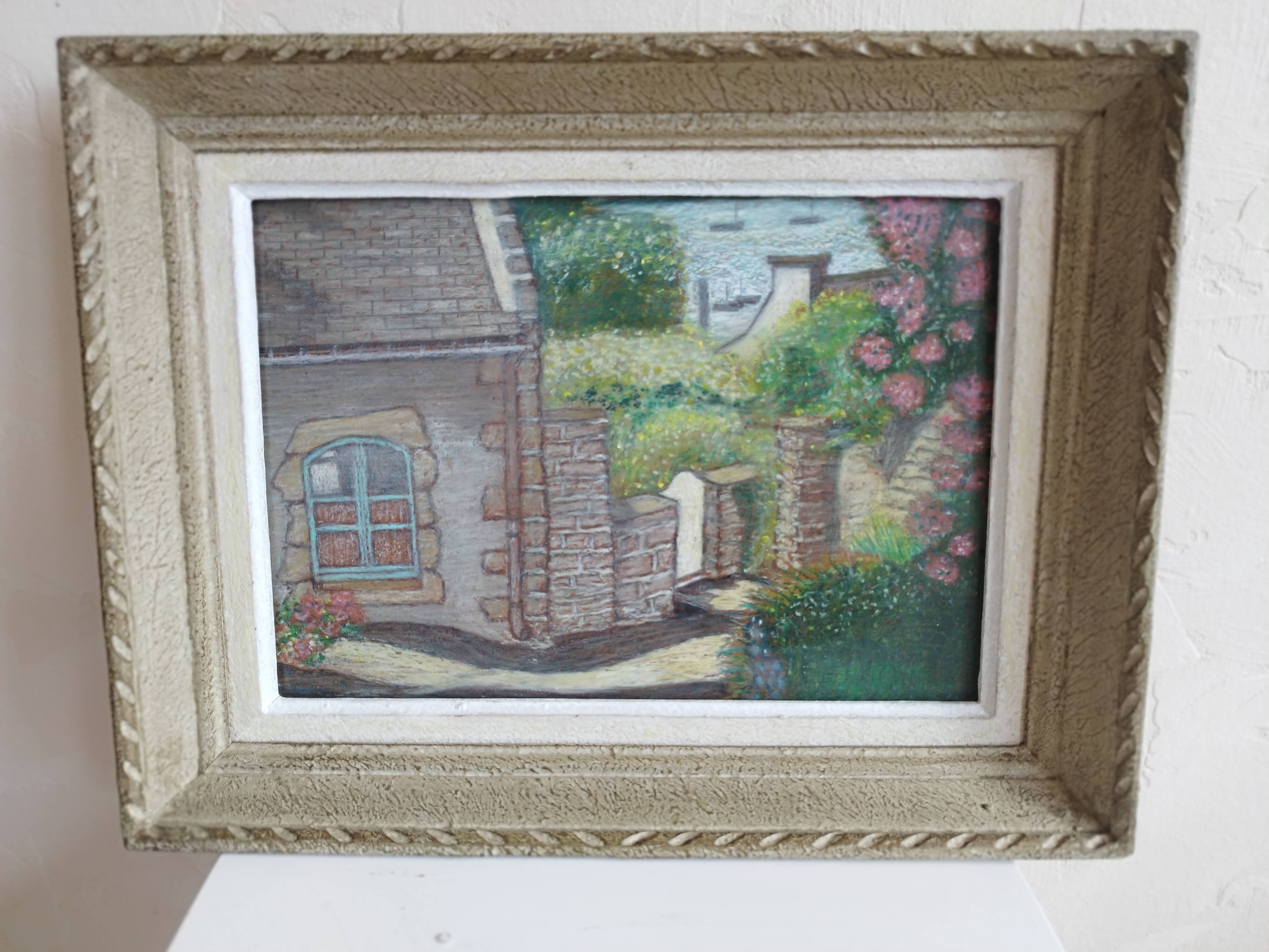 Landscape painting of the seaside in Brittany