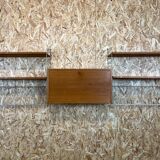 60's 70's oak string shelf module by Kajsa & Nils "Nisse" Strinning Sweden
