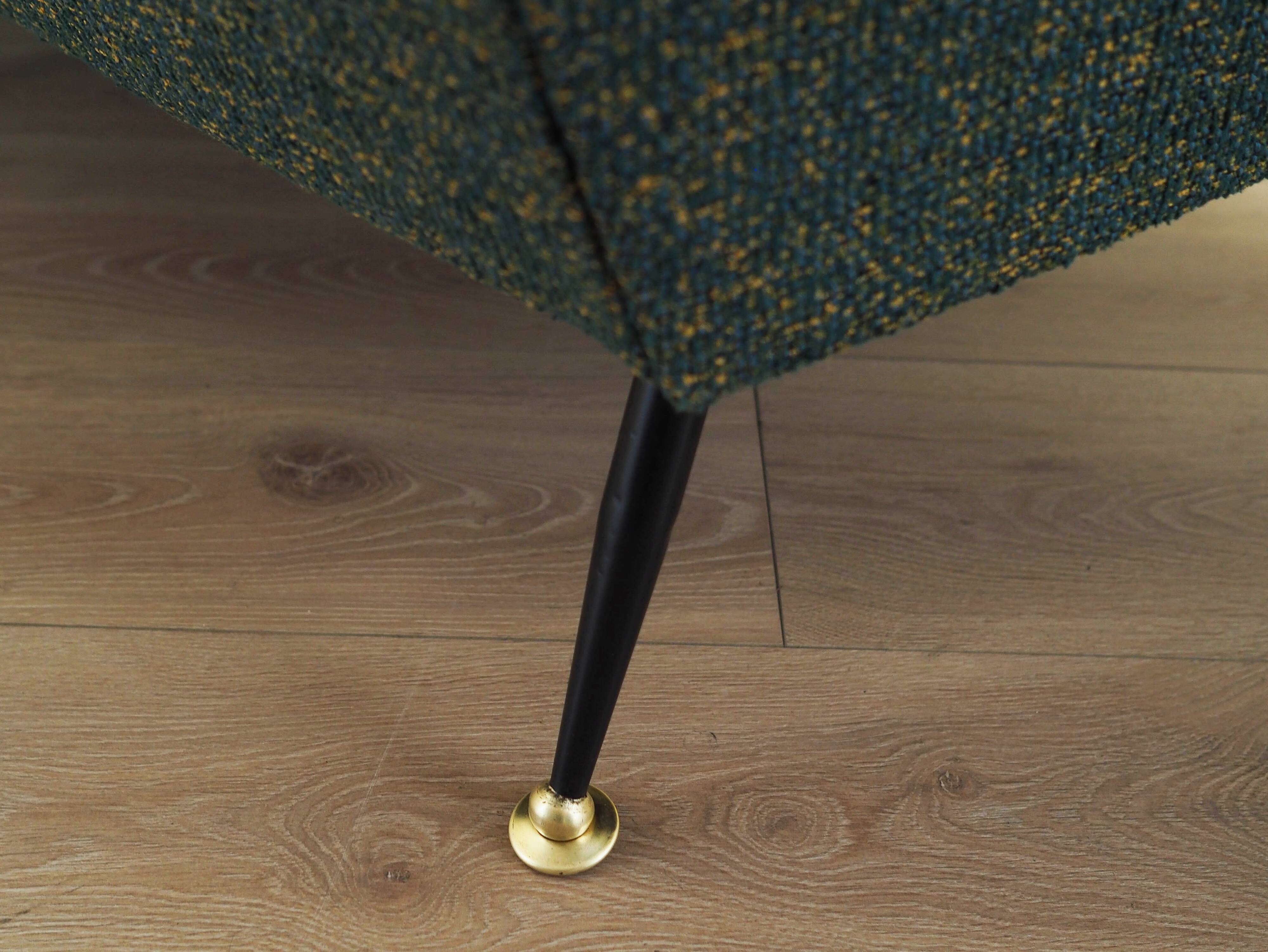 Green melange sofa, Danish design, 1970s, production: Denmark