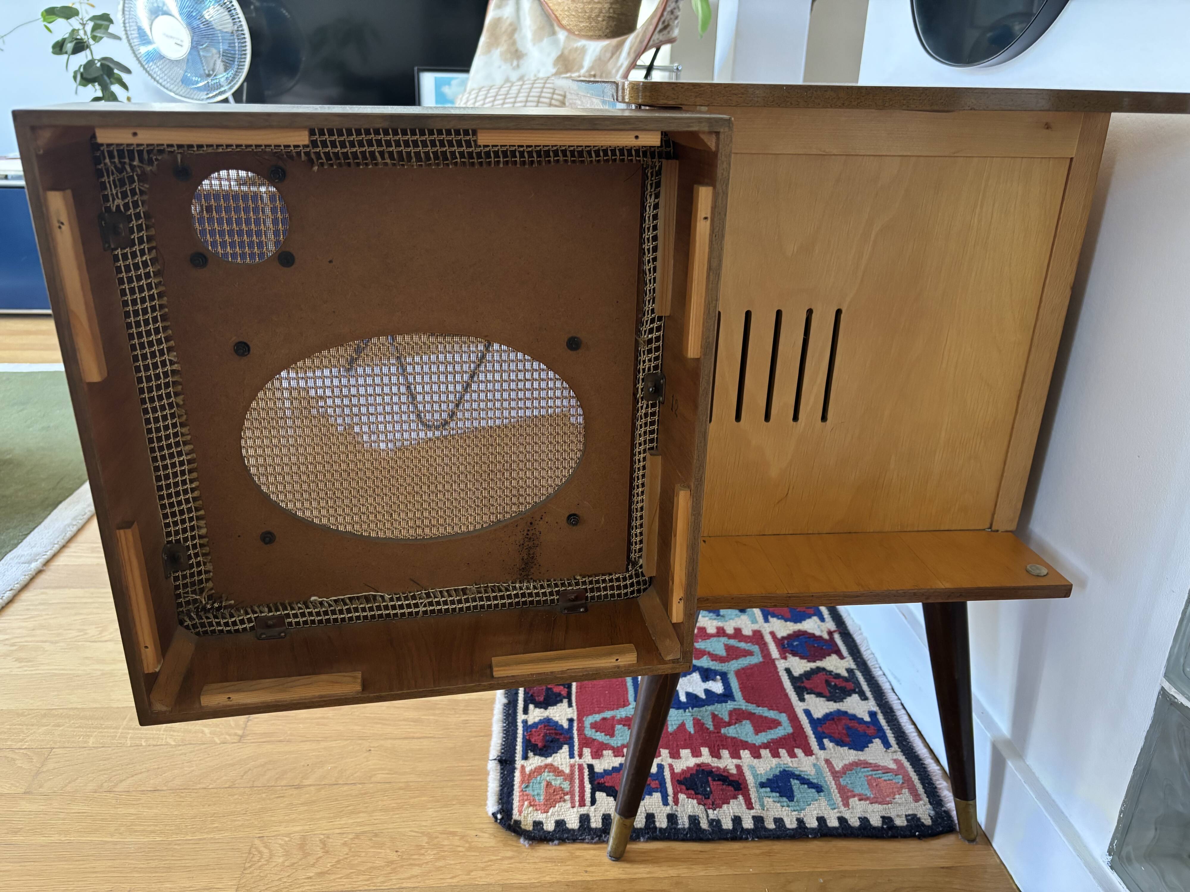 Vintage Schaub Lorenz Furniture Transformed into a Bar/Storage Unit