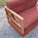 50s bench with oak braces