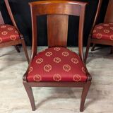 Set of Six Mahogany Gondola Chairs