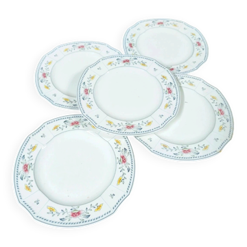 Set of 5 Villeroy & Boch "Nanking" Bone China Vintage Dessert Plates