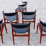 Lot de 6 fauteuils Johannes Andersen