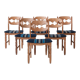 Oak dining chairs