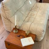 Vintage wooden toolbox chest