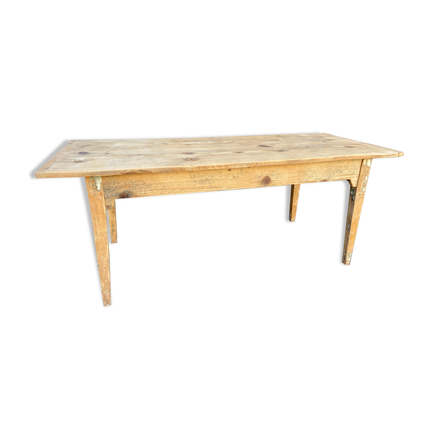 large farmhouse table Alsace 190cm fir 1900