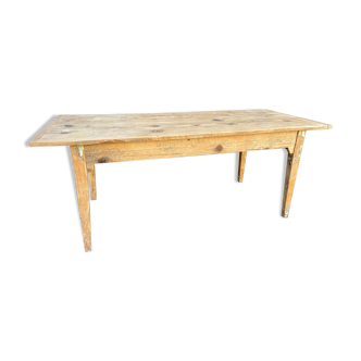 Table de ferme alsace 190cm en sapin 1900