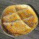 Aperitif dish / empty pocket 6 compartments in glazed ceramic yellow Emaux savoyard fat lava