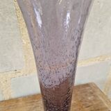 Old large bubble vase in Biot style