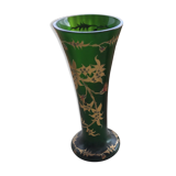 Vase décoré en pâte de verre