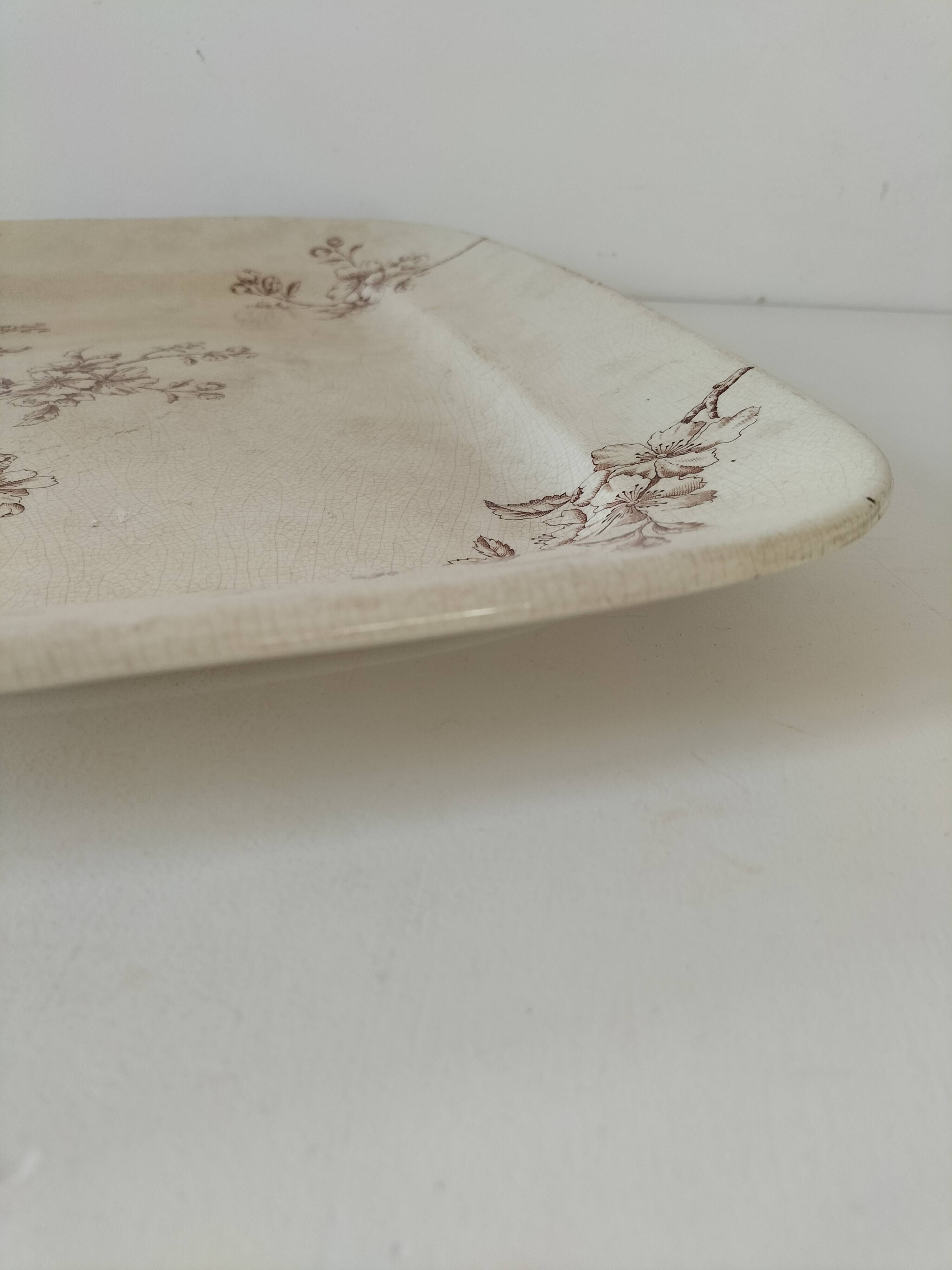 New Apple Blossom rectangular antique dish
