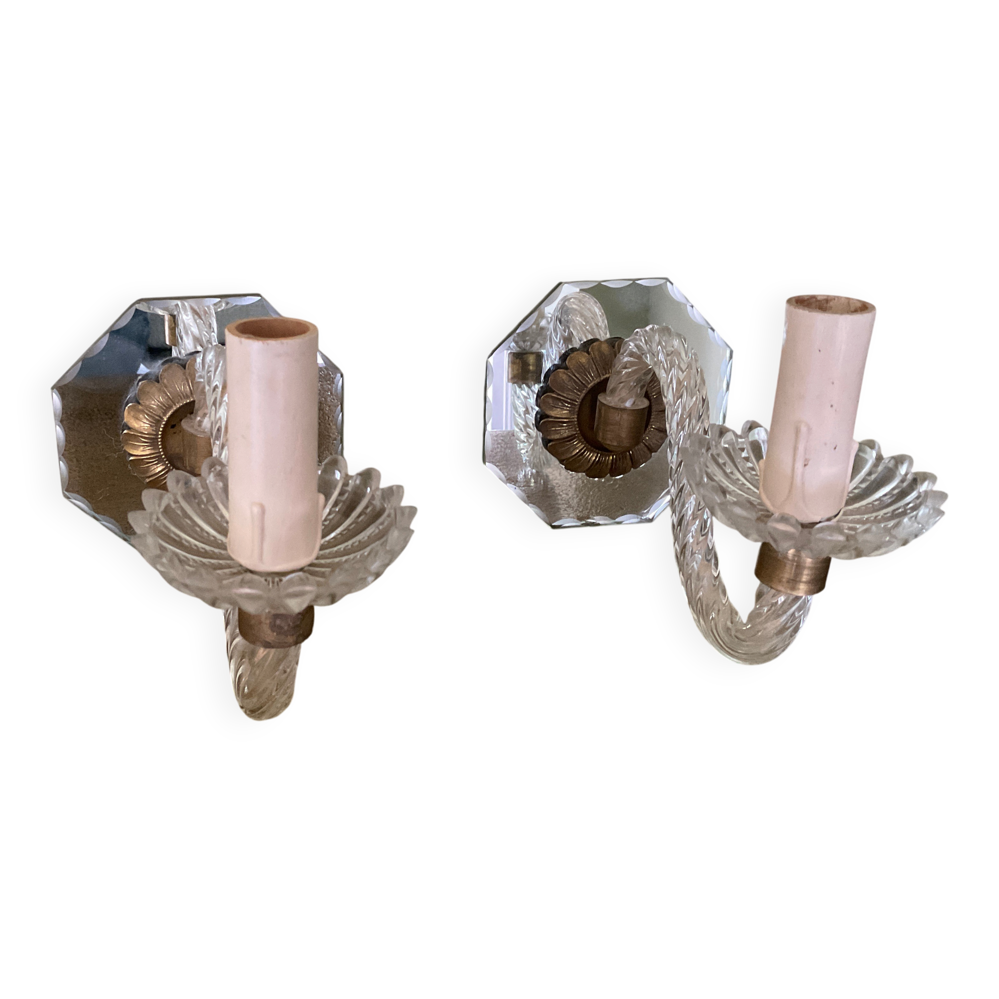 Paire Appliques Style Murano  50’