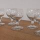 Set of 7 finely engraved vintage wine glasses