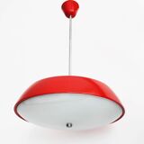 1960's Red Mid Century Ceiling Lamp by Josef Hurka for Napako