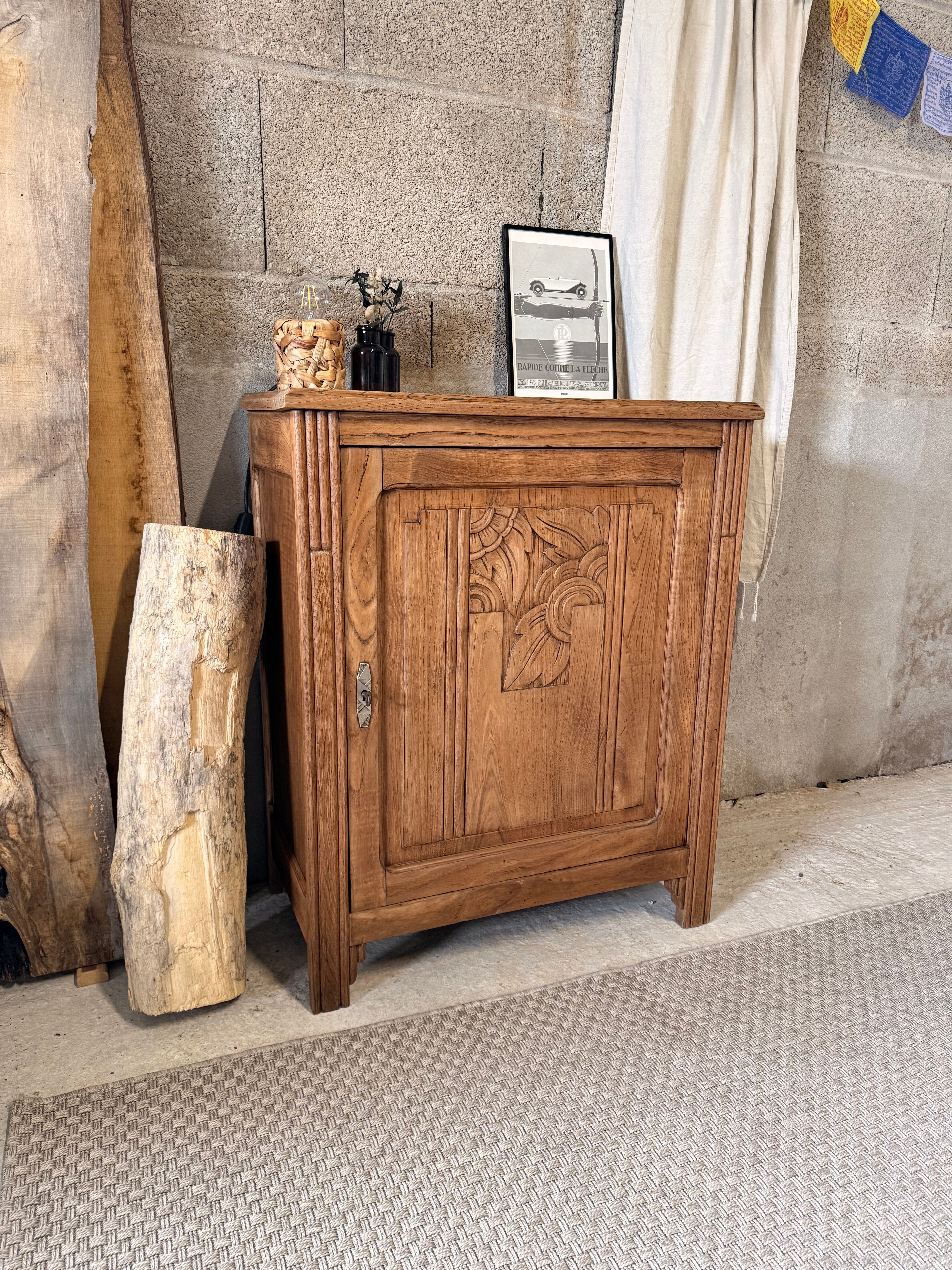 Buffet art deco en chêne