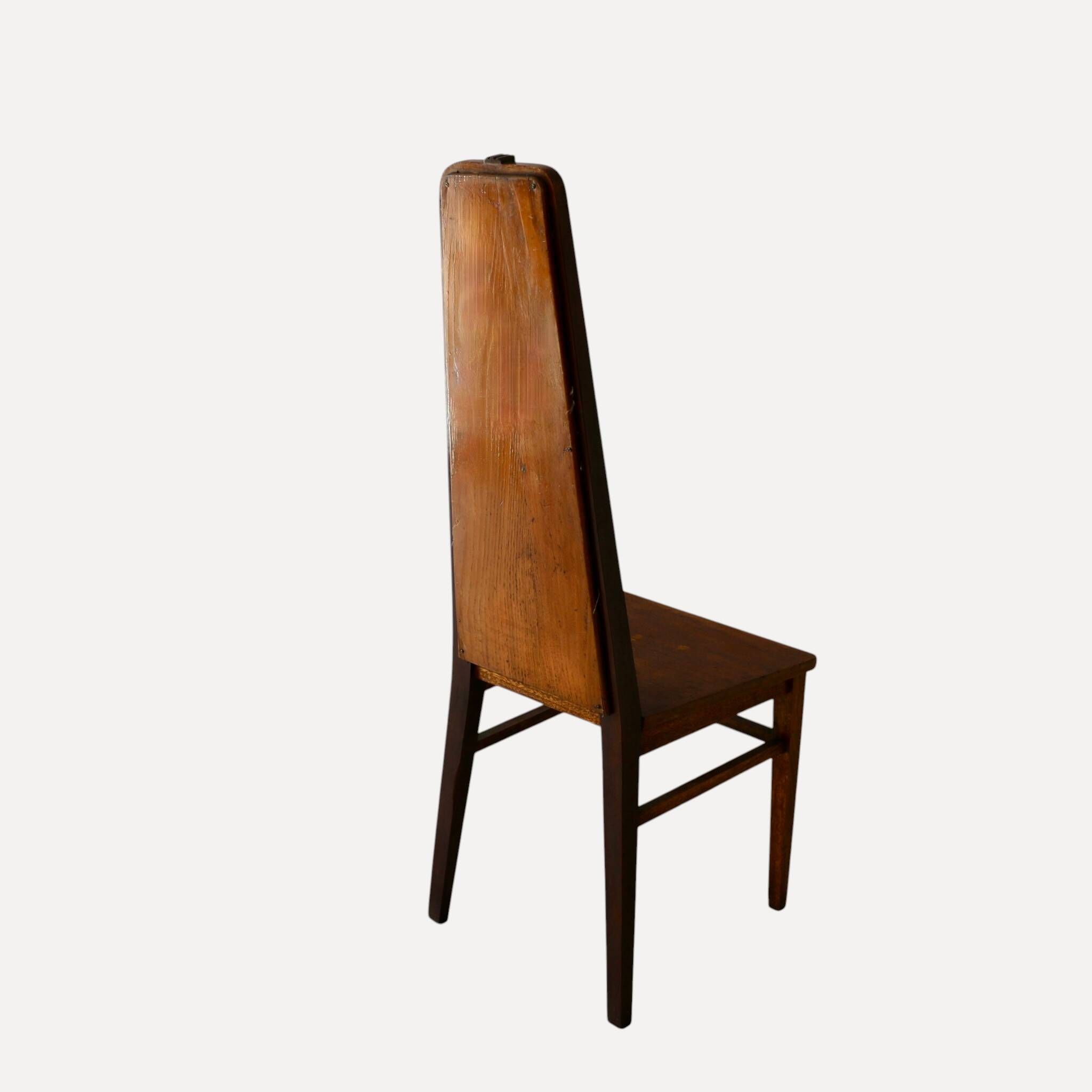 4 Chaises art&craft, Angleterre, fin19eme.