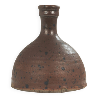 Stoneware soliflore vase by Gustave Tiffoche