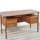 Midcentury Danish Teak Desk By Gunnar Nielsen For Tibergaard.