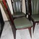 Serie de 6 chaises 1960 en macassar et skyl