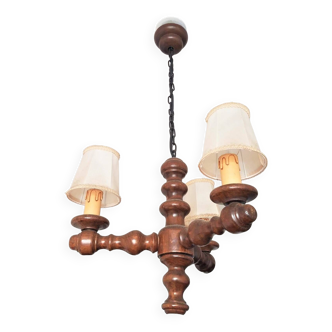 Lustre ancien en bois