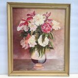 Still life with a bouquet of flowers.