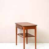 Scandinavian nightstand with oval top