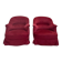 Paire de fauteuils crapauds en velours rouge bordeaux - Style Napoléon III