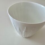 Hutschenreuther Carafe with tumblers, juice jug, white porcelain, Hutschenreuther Exzellenz