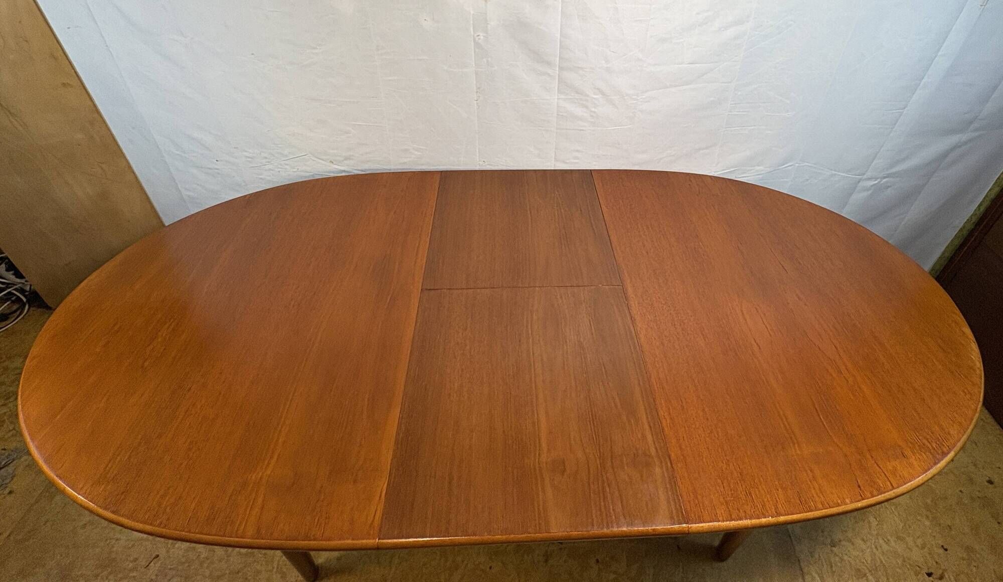 Mid-Century Vintage Teak Extending Dining Table 1960 Danish-Inspired Design